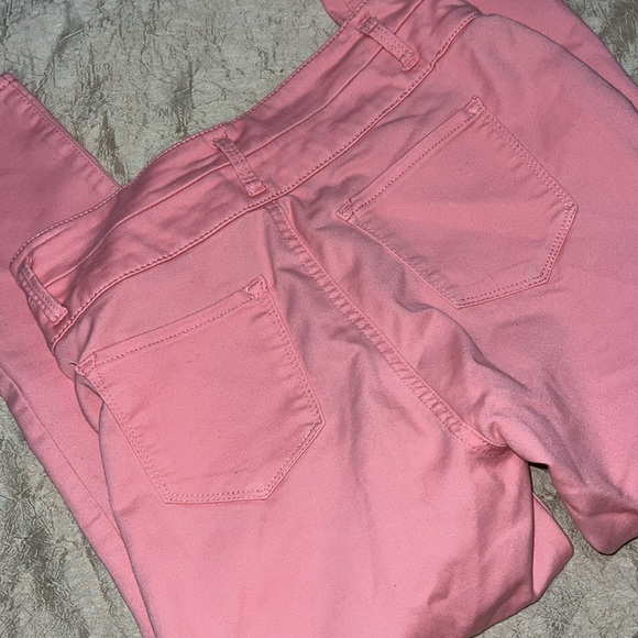 Pink Stretchy Skinny Slim Jeans - Picture 5 of 9